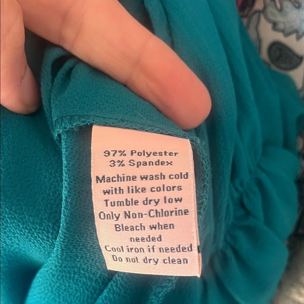 Juicy Teal V-Neck Women's Top